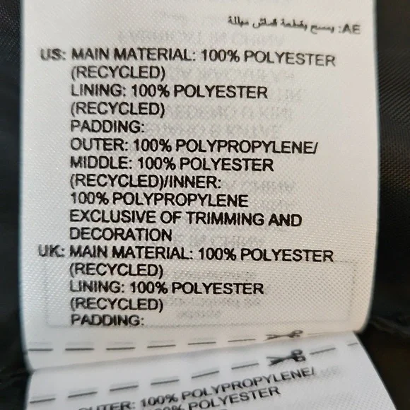 Adidas Ski Chic Cropped Puffer Jacket Black/Cream Size Medium - Picture 10 of 10